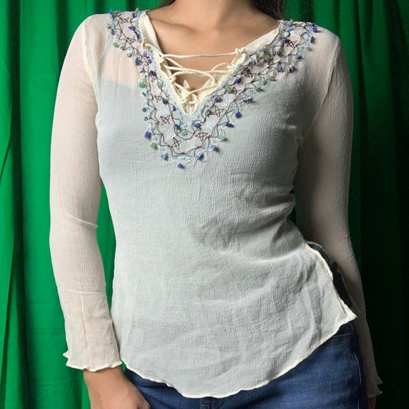 INC 100% Silk Top Gorgeous - Picture 7 of 8